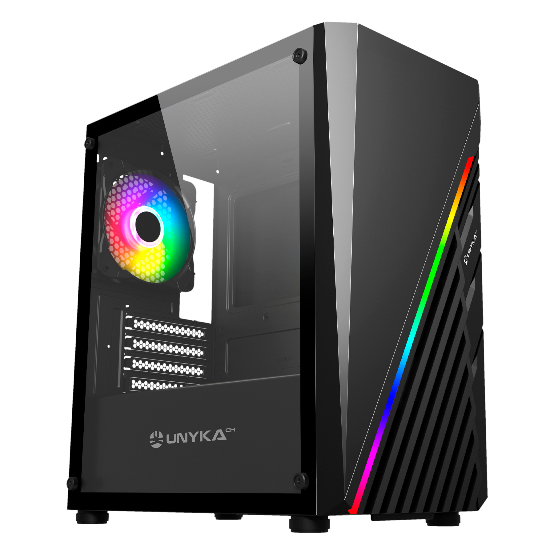 Caixa mATX Gaming Mini GLAYZE Black