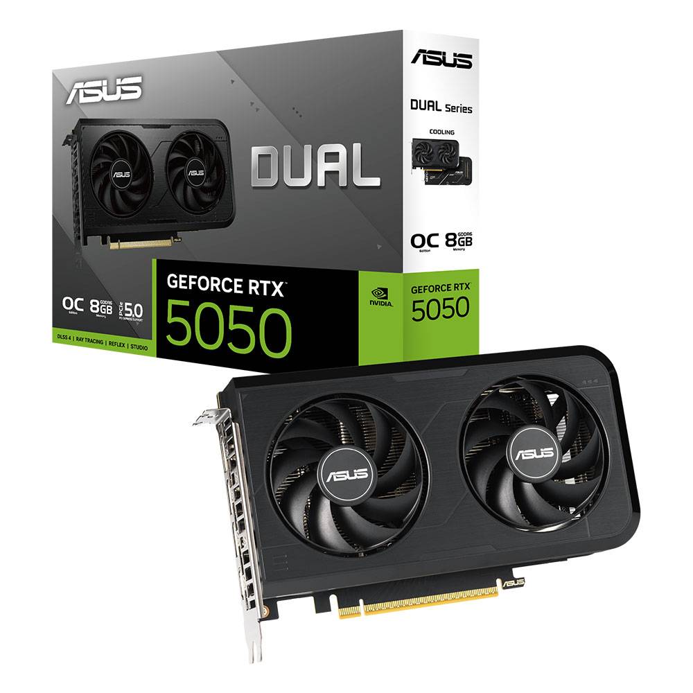 Placa Gráfica Asus NVIDIA GeForce RTX 5050 "Blackwell" Dual OC 8GB GDDR6 DLSS4