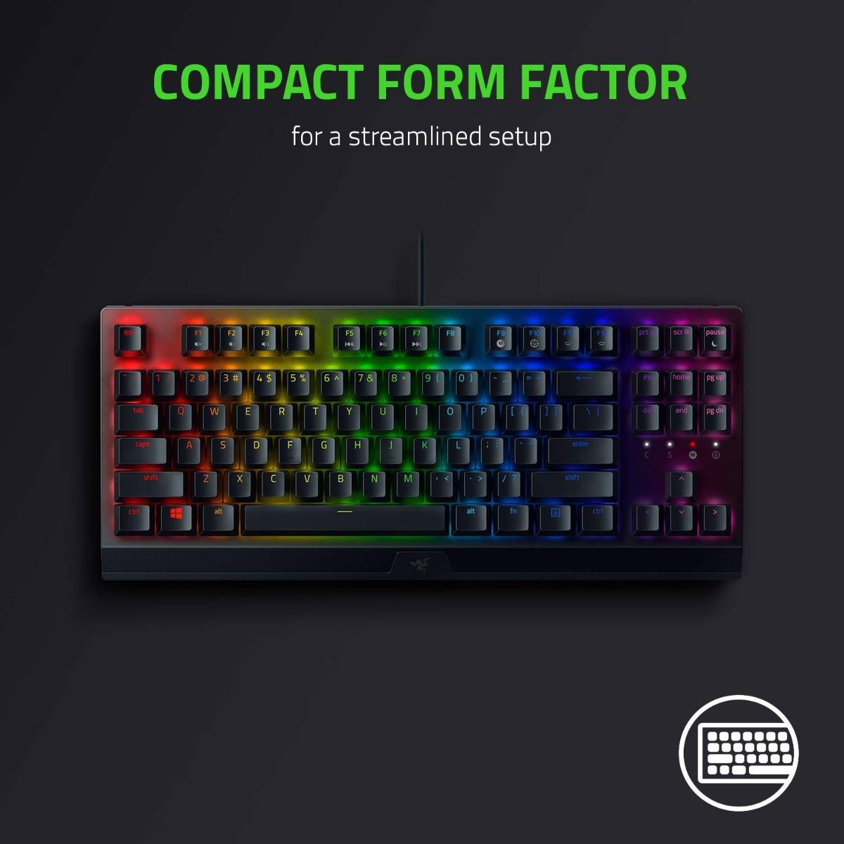Teclado Mecânico Razer Blackwidow V3 PT Tenkeyless RGB Yellow Switch - Image 4