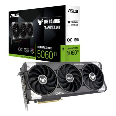 Placa Gráfica ASUS NVIDIA GeForce RTX 5060 Ti "Blackwell" TUF Gaming OC 16GB GDDR7 DLSS4