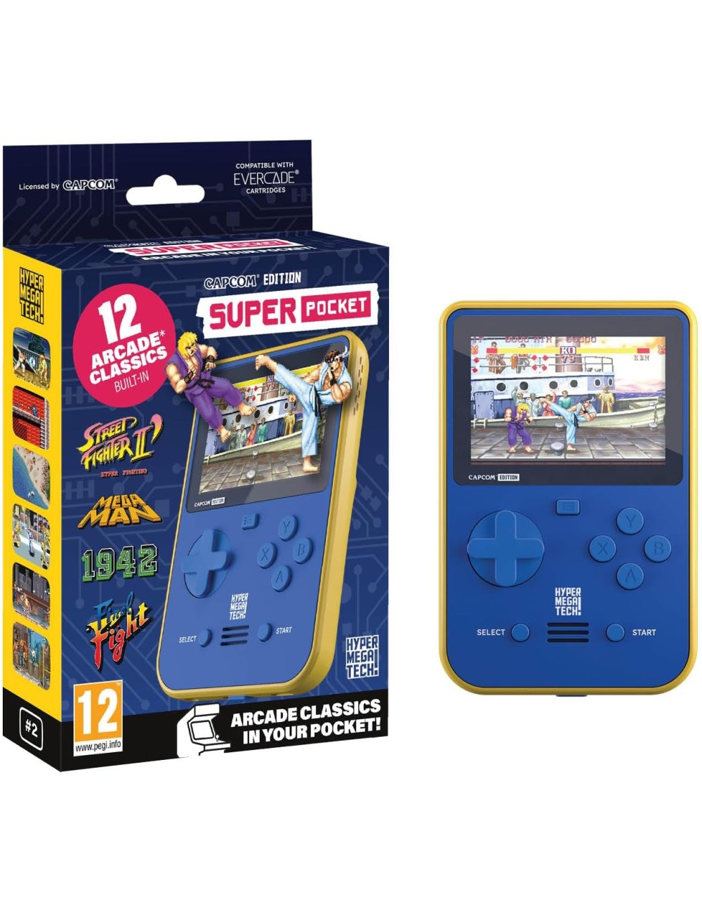 Consola Portátil Retro - Evercade Super Pocket: Capcom Edition (12 Jogos Incluídos) - Image 2