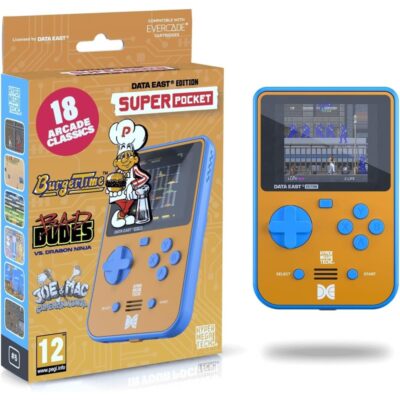 Consola Portátil Retro - Evercade Super Pocket: Data East (18 Jogos Incluídos)
