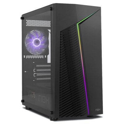 Caixa Micro-ATX Nox Infinity Zeta RGB Vidro Temperado Preta