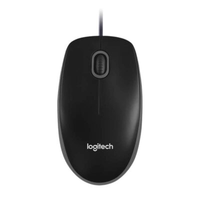 Rato Óptico Logitech B100 USB Wired Ambidestro 1000DPI Preto