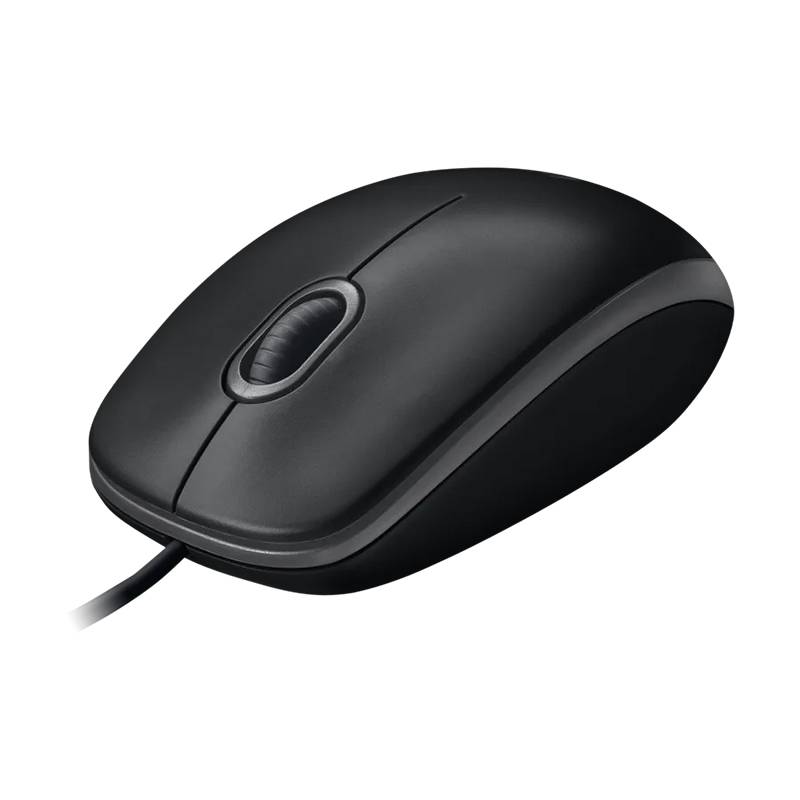 Rato Óptico Logitech B100 USB Wired Ambidestro 1000DPI Preto - Image 3