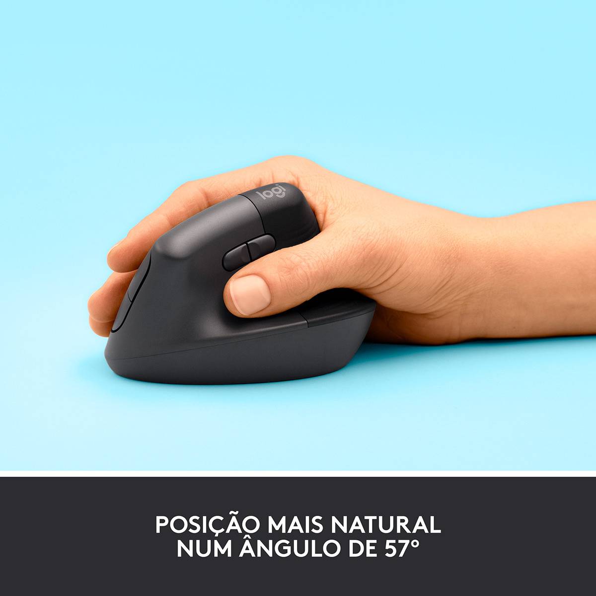 Rato Laser Logitech Lift Vertical Ergonomic Wireless/Bluetooth 4000DPI Graphite - Image 3