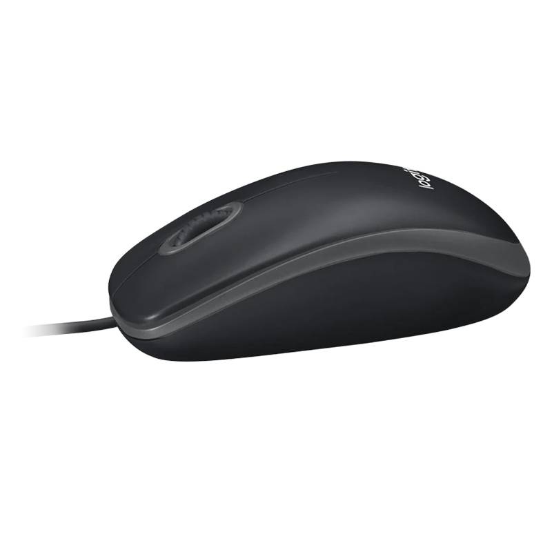 Rato Óptico Logitech B100 USB Wired Ambidestro 1000DPI Preto - Image 4