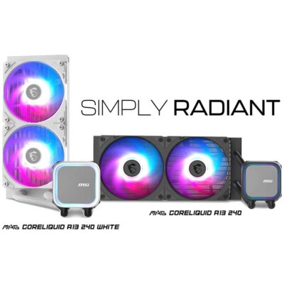 Water Cooler CPU MSI MAG CORELIQUID A13 240mm ARGB Preto