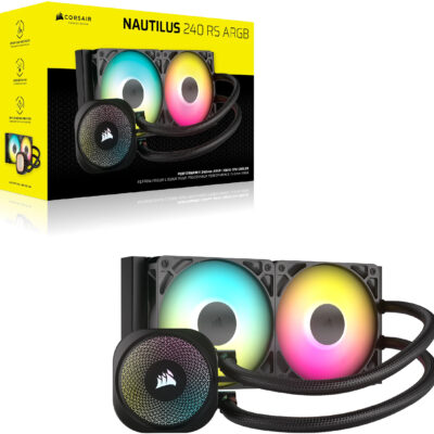 Water Cooler CPU Corsair NAUTILUS ARGB 240mm Preto
