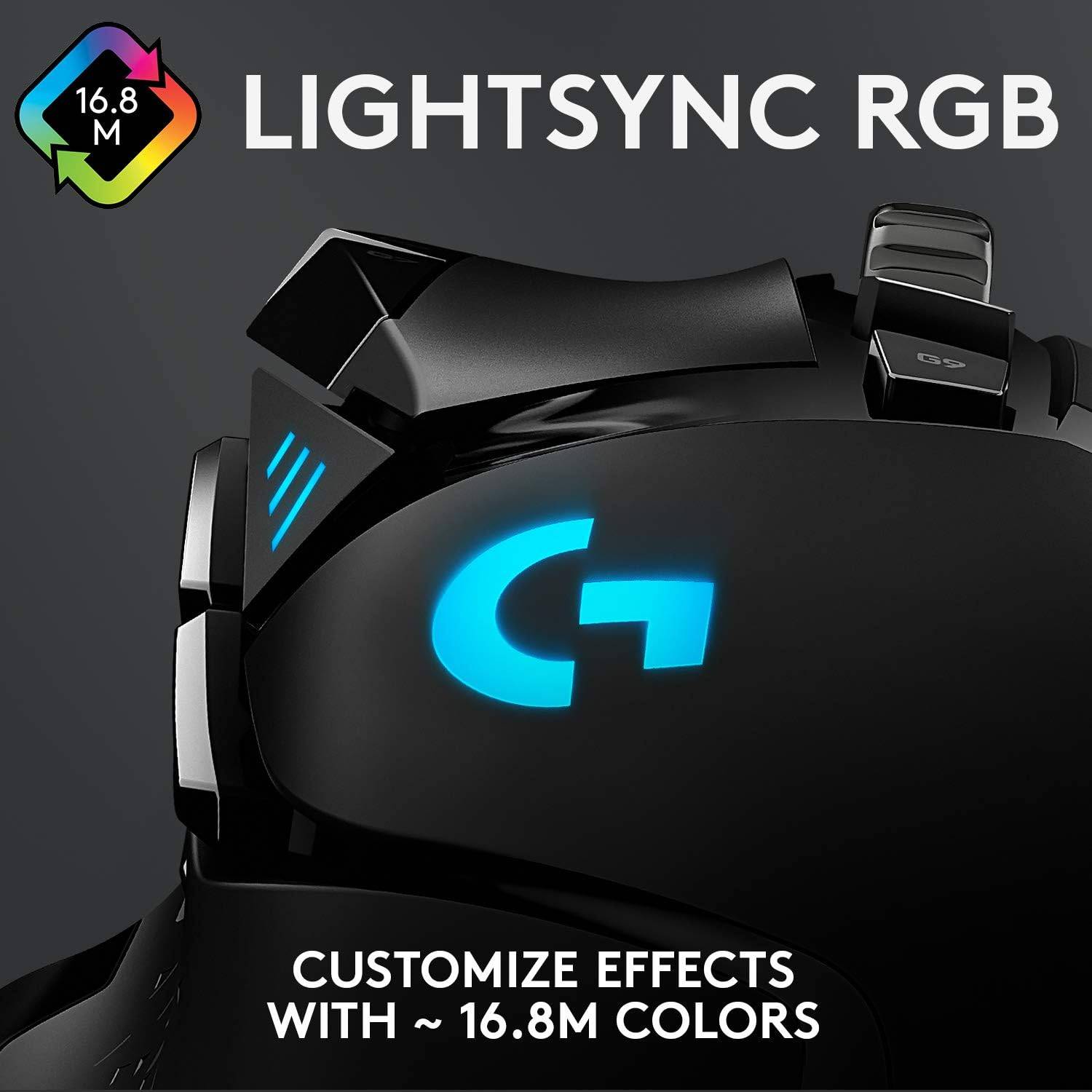 Rato Óptico Logitech G502 HERO High Performance Gaming 25600DPI Preto - Image 5