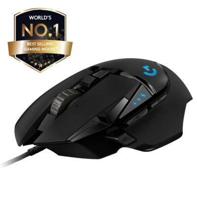 Rato Óptico Logitech G502 HERO High Performance Gaming 25600DPI Preto