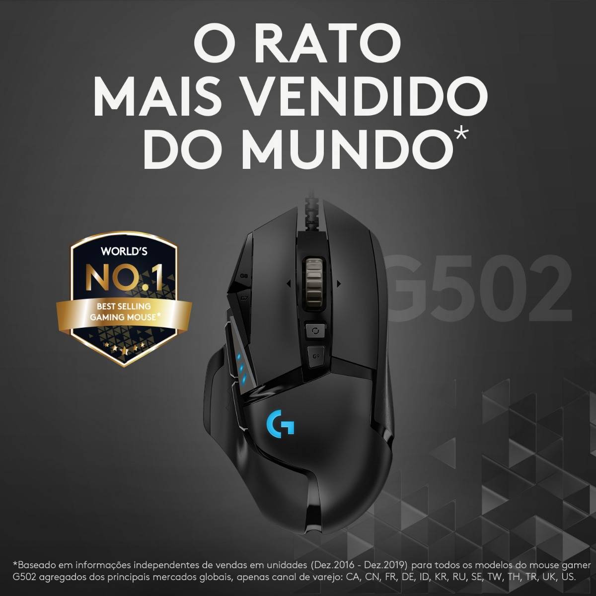 Rato Óptico Logitech G502 HERO High Performance Gaming 25600DPI Preto - Image 2