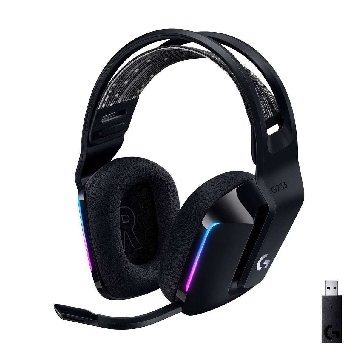 Headset Logitech G733 Lightspeed Wireless RGB Gaming Preto