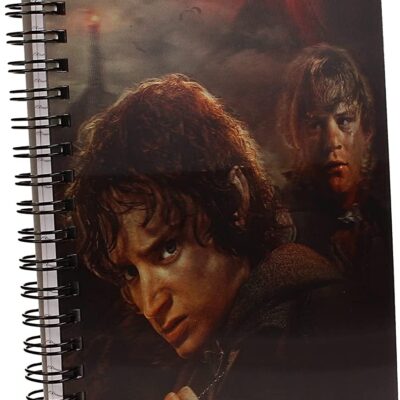 Caderno A5 3D - Senhor dos Anéis: Frodo & Sam