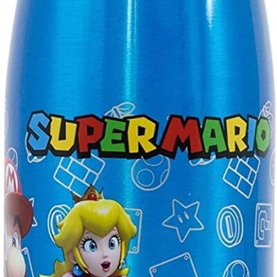 Garrafa Aluminio Infantil 600ML - Super Mario