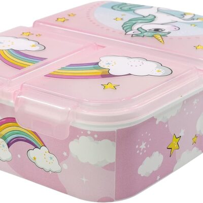 Lancheira Multi Compartimentos - Unicorn Rainbow