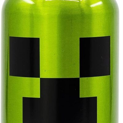 Garrafa Aluminio 400ML - Minecraft Creeper