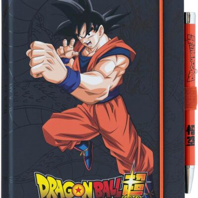 Conjunto Caderno A5 + Caneta Projetor - Dragon Ball Super: Goku