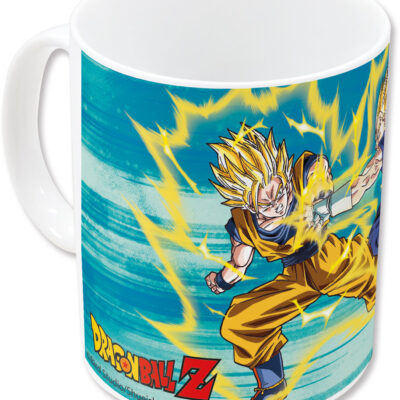 Caneca Cerâmica com Sublimação 325ml - Dragon Ball Z Goku vs Vegeta