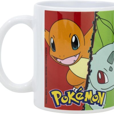 Caneca Cerâmica com Sublimação 325ml - Pokemon Starters