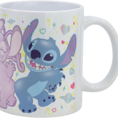 Caneca Cerâmica com Sublimação 325ml - Stitch Just Shake It