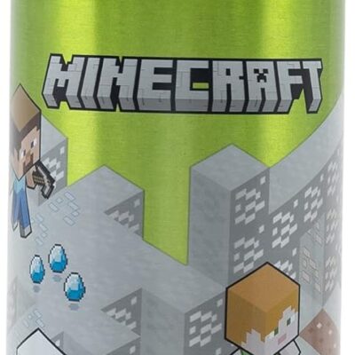 Garrafa Aluminio 530ML - Minecraft