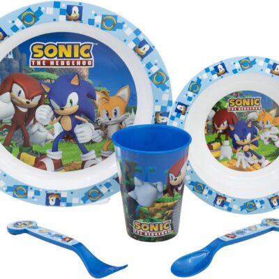 Conjunto Louça Infantil - Sonic the Hedgehog