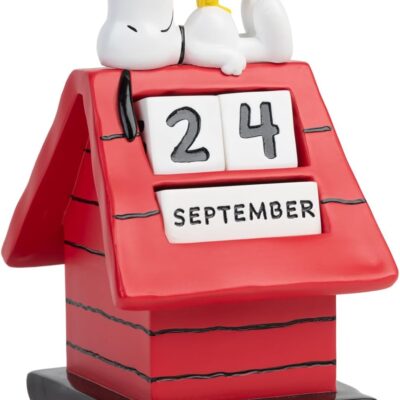 Calendário 3D Perpétuo - Snoopy Doghouse