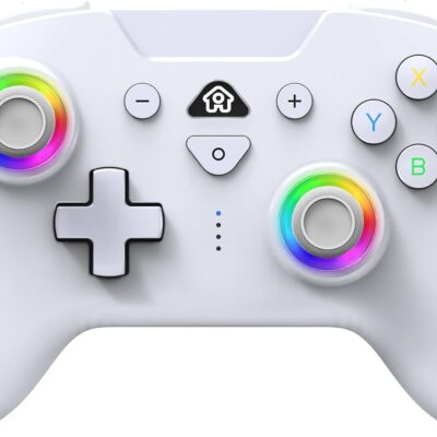 Comando Sem Fios Nintendo Switch - Subsonic Wireless LED RGB (Branco)