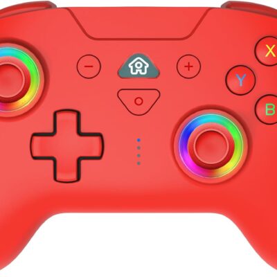 Comando Sem Fios Nintendo Switch - Subsonic Wireless LED RGB (Vermelho)