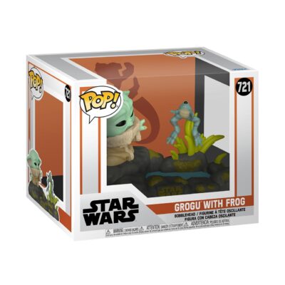 Figura Funko POP Deluxe: The Mandalorian S10– Din Grogu w/Frog