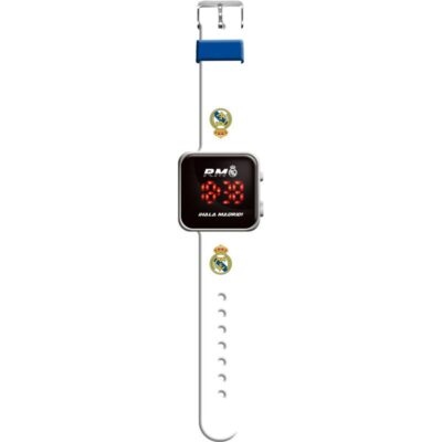 Relógio Infantil Led - Real Madrid (Branco)
