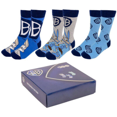 Pack de 3 Pares de Meias Warner Bros. 100 Anos (Tamanho 35-41)