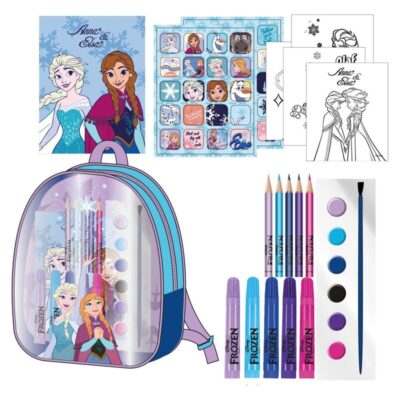 Conjunto Escolar com Mochila - Frozen Disney