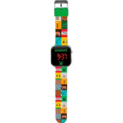 Relógio Infantil Led - Minecraft