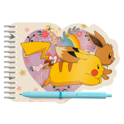 Conjunto de Caderno + Caneta - Pokémon Flowers