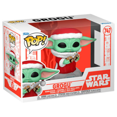 Figura Funko POP! Star Wars: Grogu with Christmas Cookie 747