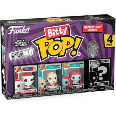Blister 4 figuras Bitty POP Disney Nightmare Before Christmas Jack