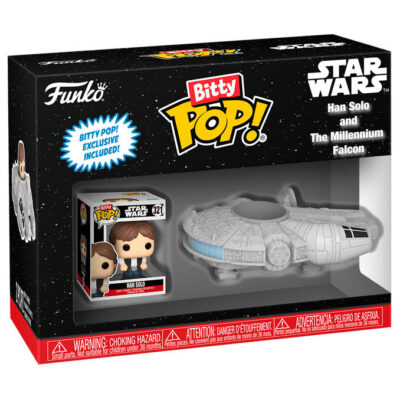 Figura Funko Bitty POP! Rides: Star Wars - Han Solo and the Millennium Falcon