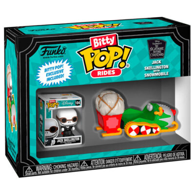 Figura Funko Bitty POP! Rides: The Nightmare Before Christmas - Jack with Snowmobile
