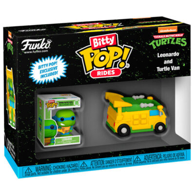 Figura Funko Bitty POP! Rides: Teenage Mutant Ninja Turtles Leonardo and Turtle Van