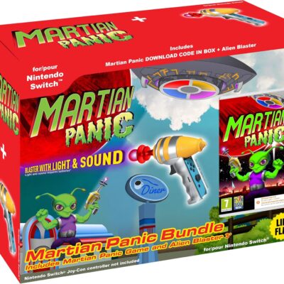 Martian Panic Game and Blaster Gun Bundle Nintendo Switch (Código na Caixa)