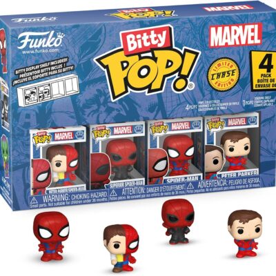 Figura Funko Bitty POP! 4-Pack - Marvel: Peter Parker Spider-Man / Superior Spider-Man / Spider-Man / Peter Parker