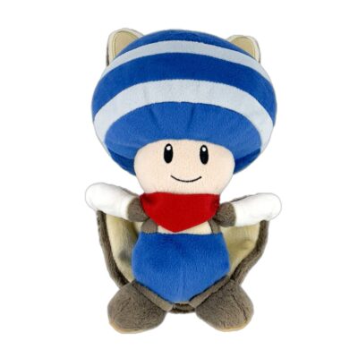 Nintendo Together+ - Peluche Super Mario Flying Squirrel: Blue Toad (21cm)