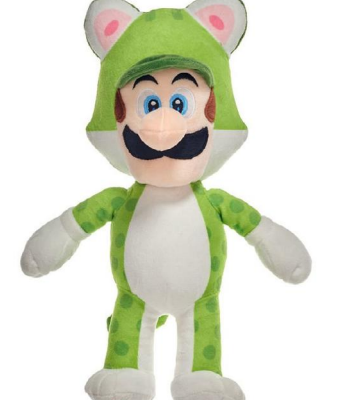 Nintendo Together+ - Peluche Super Mario 3D Land: Cat Luigi (25cm)