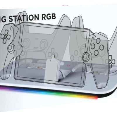 Estação Carregamento Konix RGB - PlayStation Portal & 2 DualSense PS5