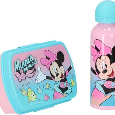 Garrafa Aluminio 500ml + Lancheira - Disney Minnie Mouse