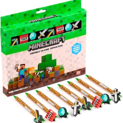 Caneta Apagável Minecraft (Pack de 8)