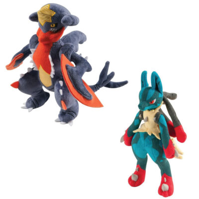 Peluche Tomy Pokemon - Mega Lucario / Mega Garchomp (Sortido / 25cm)