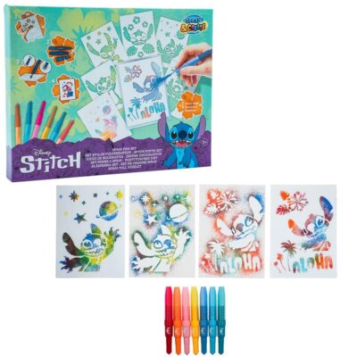 Kit Decalques e Canetas Spray - Disney: Lilo & Stitch (Spray Pen Set)